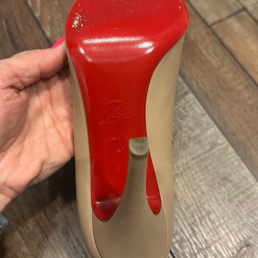 christian louboutin size 41 (US size 9) tan - Picture 10 of 11